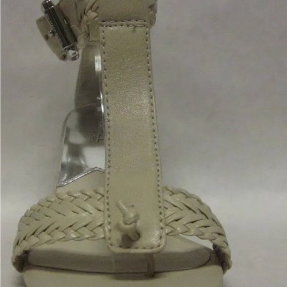 MICHAEL KORS Juniper t-strap woven leather heels - Picture 3 of 10